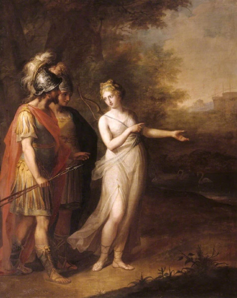 Angelika Kauffmann - 208, Venere dirige Enea e Acate a Cartagine, National Trust